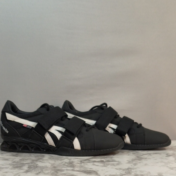 Do-Win Mens Weightlifting Powerlifting Black/White Sneakers, Size 11.5 - Picture 2 of 12